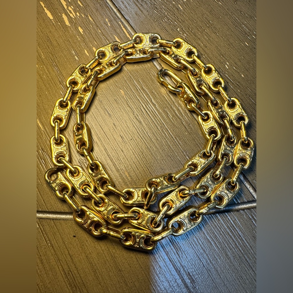 Vintage Celine Gold Chain Necklace - Picture 6 of 7